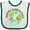 White and Green, variant on Inktastic Happy Earth Day Boys or Girls Baby Bib