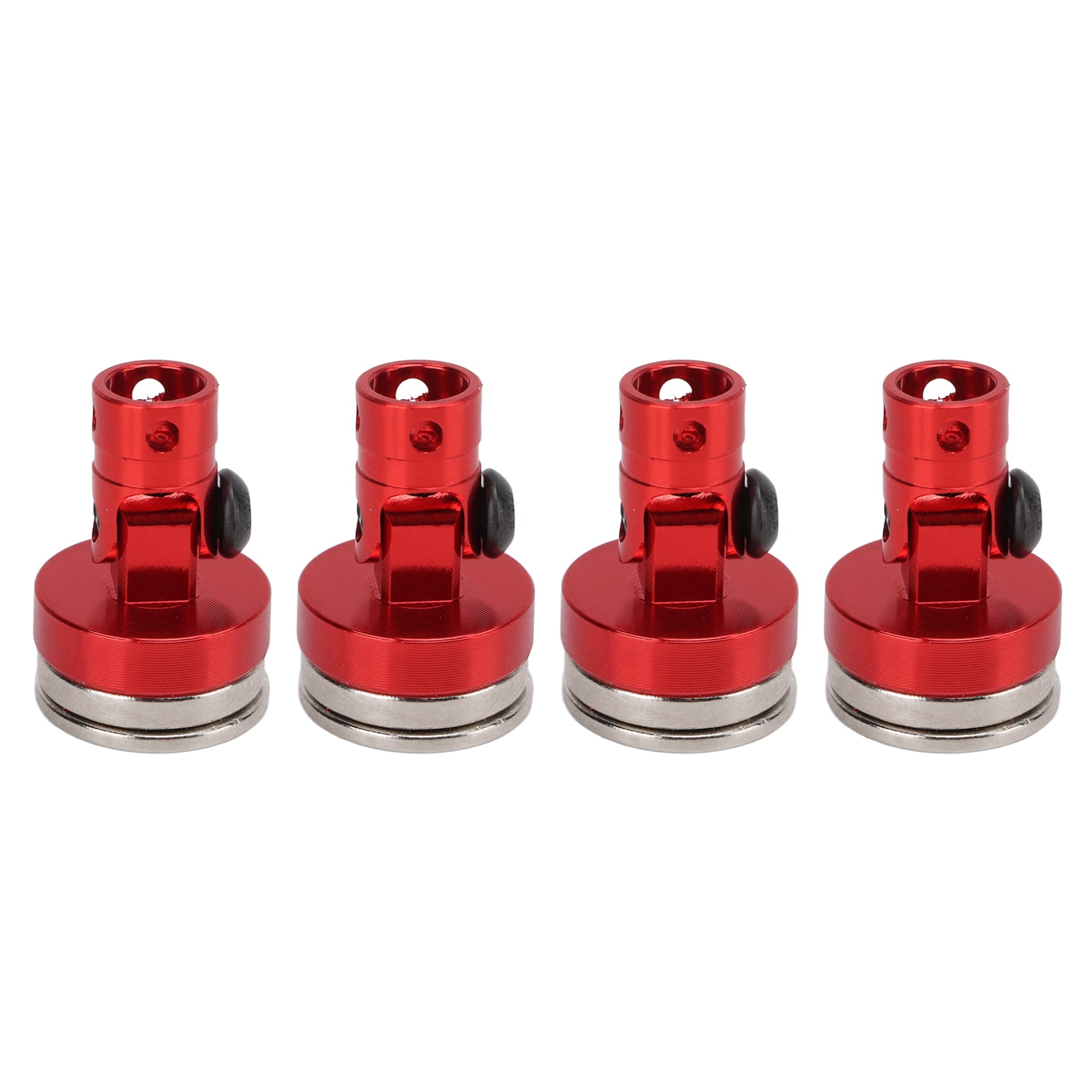 4Pcs RC Magnetic Body Post Mount - Aluminum Alloy For 1/8 & 1/10 Scale RC Car Shells (Red) - View #2