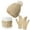 Beige, variant on COM1950s Hat and Gloves, Gloves for Winter, European and Winter Knitted Warm Gloves Hats Scarves Three Piece Set with Thick Velvet and Hat, Warm Winter Gloves, Hats and Gloves