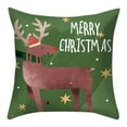 thumbnail image 1 of Teissuly Christmas Print PillowCase Linen Sofa Cushion Cover Home Decor Cushion Cover Family Pillowcase Teissuly WER202311013308, 1 of 3