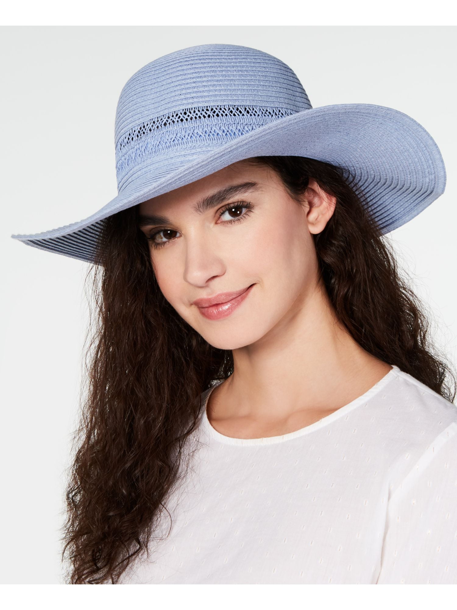INC Womens Light Blue Elastic Lace 