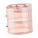 thumbnail image 3 of Vitrina circular de gran capacidad para cosméticos con tapa y almacenamiento multicapa, organizador de maquillaje transparente a prueba de polvo, 3 of 8