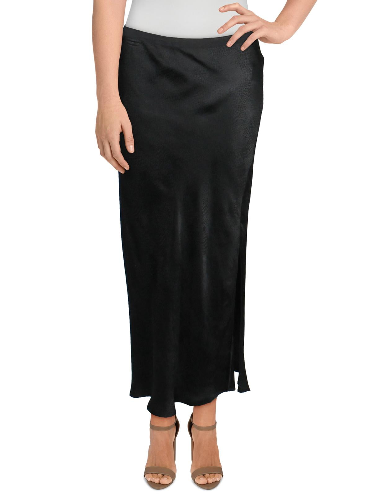 black a line skirt calf length