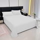thumbnail image 4 of Juego De Sábanas, Microfibra Cepillada De Color Liso, Tejido Suave Y Transpirable, Ropa De Cama Completa Para Dormitorio, Apartamento O Casa, Color Blanco, 4 of 9