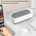thumbnail image 4 of Ultrasonic Jewelry Cleaner Portable 300ML Professional Ultrasonic Cleaning Machine for Glasses Jewelry Rings Necklaces Coin Watches Dentures (White Gray), 4 of 11