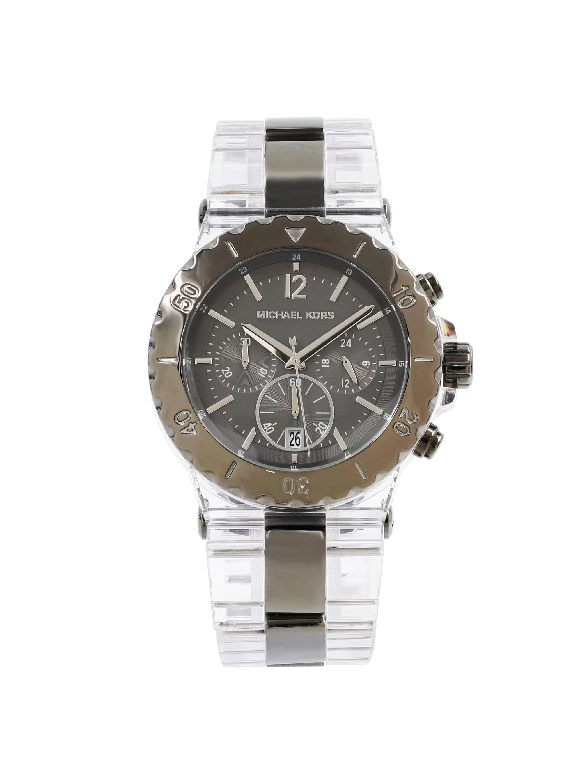 Michael Kors Bel Aire Clear Acrylic Dial Quartz Watch MK5500 - Walmart.com