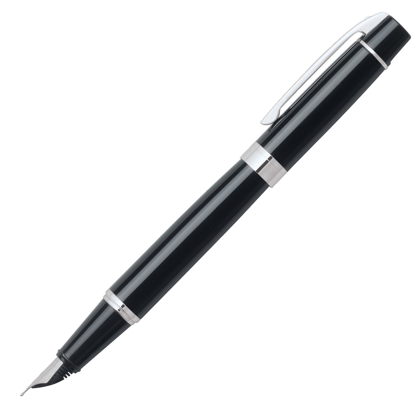 Sheaffer® 300 Bright Chrome Fountain Pen With Gold Trims - Medium