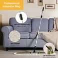 thumbnail image 3 of Eyliden 39” Commercial Industrial Cotton Mop Dust for Hardwood Floors, 59inch Telescopic Height with 2 Mop Pads, Green, 3 of 6
