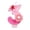 C, variant on Number 2 Birthday Candle with Pink Glitter,Butterfly and Daisy Flower Design,for Girls 2Nd Birthday Party,Cake Decoration