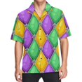thumbnail image 3 of Camisas hawaianas con estampado 3D de cactus y manga corta para hombre, camisas playeras hawaianas informales con botones, blusas y camisas extragrandes para hombre, 3 of 5