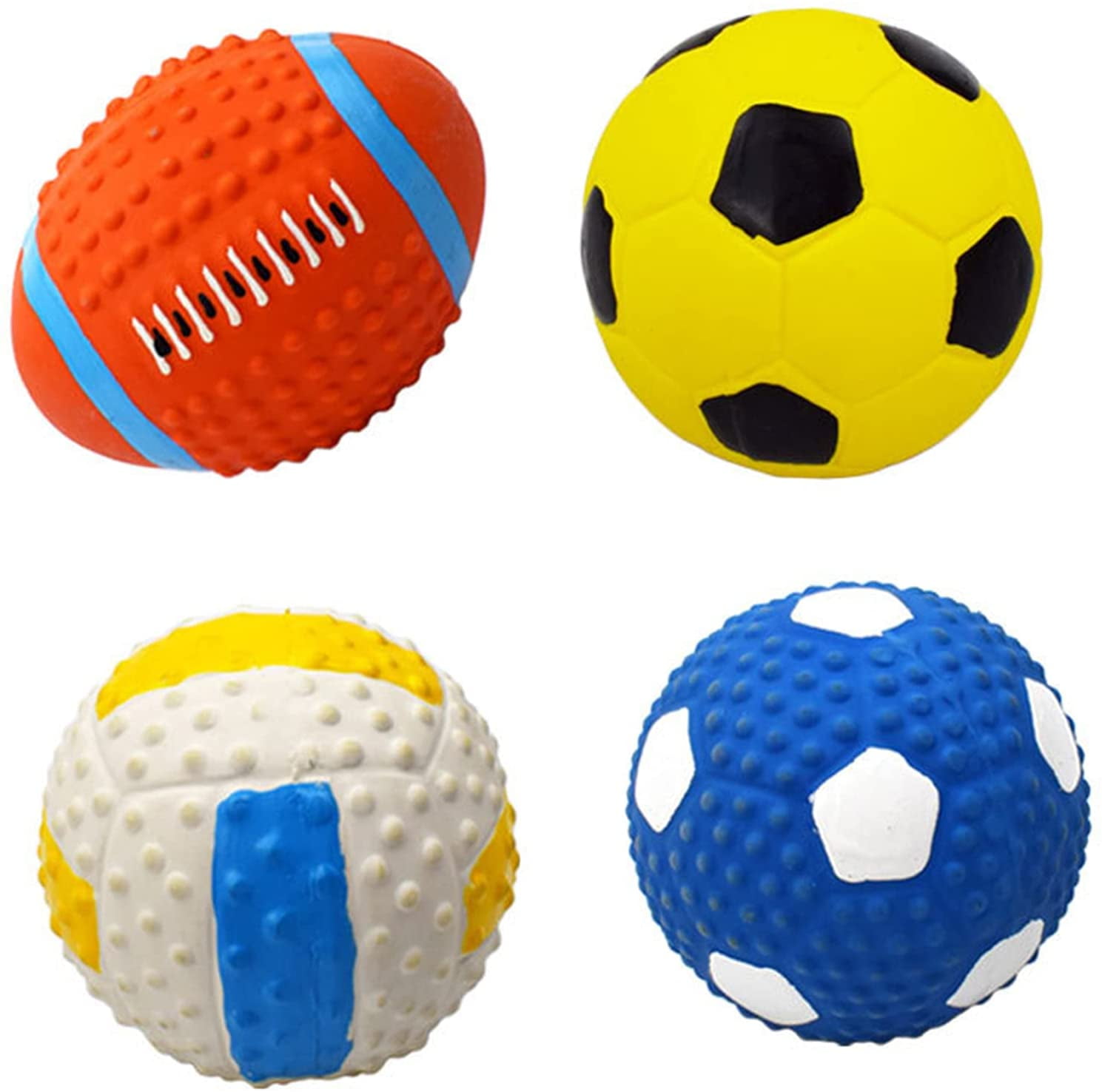 Kiddopark Natural Latex Rubber Dog Balls, for Small Medium Dogs Puppy