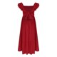thumbnail image 5 of Odeerbi 4-15 Años de Las Niñas de Verano de Algodón de Lino Maxi Vestido Con Cuello Cuadrado de La Espalda de Arco Ruffle Tierrado Vestido de Línea A Para Las Vacaciones de La Playa de La Fiesta, 5 of 8