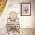 thumbnail image 3 of 1x Studio 11x14 Gold Ornate Wood Framed with Double Matting Museum Art Print Titled - Lilac Star, 3 of 4