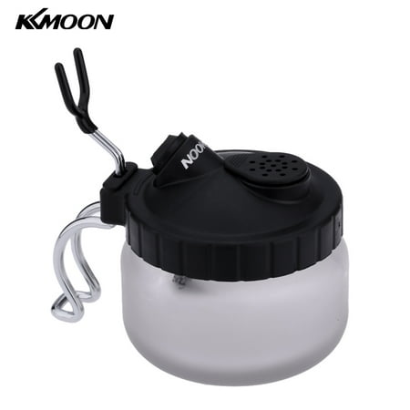 KKmoon Professional Airbrush Cleaning Pot Glass Air Brush Holder Clean Paint Jar Bottle Manicures Tattoo