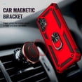 thumbnail image 3 of for Galaxy A13 4G Case, Samsung A13 4G Case with HD Screen Protector, Military-Grade Ring Holder Kickstand Car Mount 15ft Drop Tested Shockproof Cover Phone Case for Samsung Galaxy A13 4G, Red, 3 of 7