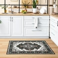 thumbnail image 3 of Wondo 2x3 Feet Indoor/Outdoor Door Mat - Machine Washable Non-Slip Low Pile Rug, Vintage Black Entrance Carpet for Entryway Porch Bathroom Kitchen Bedroom Laundry, 3 of 8