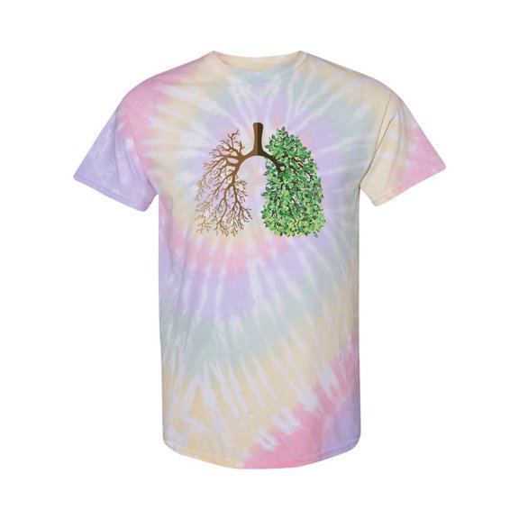 Nature Lungs Tie Dye Spiral Women -SPIdeals Designs, Female x-Large