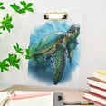 thumbnail image 7 of FMSHPON Ocean Turtle Clipboard Hardboard Wood Nursing Clip Board and Pull for Standard A4 Letter 13x9 inches, 7 of 7