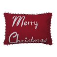 thumbnail image 1 of Vickerman QTX17461 14 x 20 Po Oreiller de Joyeux Noël Rouge, 1 of 1