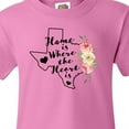thumbnail image 4 of Inktastic Texas Home is Where the Heart is with Watercolor Floral Youth T-Shirt, 4 of 5