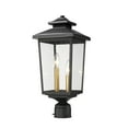 thumbnail image 2 of 4644-PBK-Millennium Lighting-Eldrick - 2 Light Outdoor Post Lantern-18.8 Inches Tall and 8.3 Inches Wide-Powder Coat Black Finish, 2 of 5