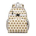 thumbnail image 1 of Autumn Retro Student Backpack with Wildflower Print Adjustable Shoulder Straps Chest Strap Spacious Durable School Backpack, 1 of 6