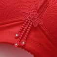 thumbnail image 4 of WCJM Woman Cotton Red Ending Bra Women'S Wireless Plus Size Lace Bra Full Coverage Unlined Cotton Bra, 4 of 7