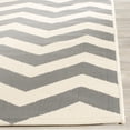 thumbnail image 4 of Safavieh Courtyard Bailey Chevron Indoor/Outdoor Runner Rug, Gray/Beige, 2'3" x 12', 4 of 9