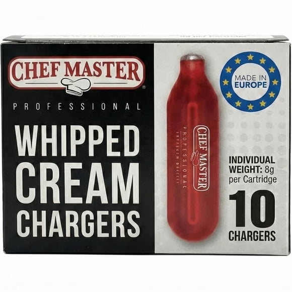 Cartuchos para crema batida Chef Master, paquete de 10, 8 g N2O