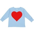 thumbnail image 3 of Inktastic Red Heart Boys or Girls Long Sleeve Toddler T-Shirt, 3 of 5