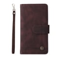 thumbnail image 2 of SaniMore Case for iPhone 14 6.1" 2022, PU Leather Zipper Wallet Cover with [RFID Blocking] Card Slot Magnetic Clsap Flip Folio with Wrist/Crossbody Strap Kickstand Full Protective Cover, Brown, 2 of 15