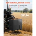 thumbnail image 4 of KFFKFF Ballast Box, 3-Point Category 1 Tractor Ballast of 800 lbs Capacity, with Standard 2 Inch Hitch Receiver, Heavy-Duty Steel 5 ft³ Large Volume, Black, 4 of 9