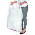 thumbnail image 2 of Hippo Sak - Tall Kitchen Garbage Bags with Ergonomic Handles - 13 Gallon Trash Bags - Super Strong, Patented Reinforced Bottom and Leak Proof Tall Kitchen Trash Bags - Heavy Duty Trash Bags (90 Count, 2 of 10