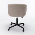 thumbnail image 7 of Pemberly Row Modern Boucle Swivel Rolling Task Chair in Gray, 7 of 7
