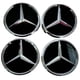 thumbnail image 2 of 4 Uds Insignias Emblema Cubo Llantas 75MM Tapas Centrales para AMG C E S G ML, 2 of 9