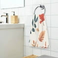 thumbnail image 3 of Yayeee 100% Cotton Hand Towels for Bathroom 16" x 28" Soft Absorbent Kitchen Towel, Hand Drawn Autumn Leaves, 3 of 7