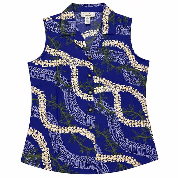 Bishop St Women's Cotton Sleeveless Camp Shirt
