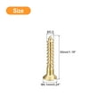 thumbnail image 2 of Uxcell 40Pack M3.5 x 30mm Brass Slotted Drive Flat Head Wood Screws Self Tapping Screw, 2 of 6