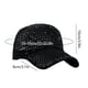 thumbnail image 3 of Gorra de béisbol de malla con cristales de imitación | Sombrero ajustable para coleta para mujeres y hombres, 3 of 6