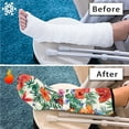 thumbnail image 7 of COEQINE Hummingbird Floral Leg Cast Cover Outdoor Protection Leg Cover Knee Cast Sock Breathable Cast and Bandage Protector Cast Scratcher Sleeve Gifts for Friends Size S, 7 of 7