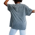 thumbnail image 2 of Women's Gameday Couture Gray Baltimore Ravens On Point Oversized Slogan T-Shirt, 2 of 2