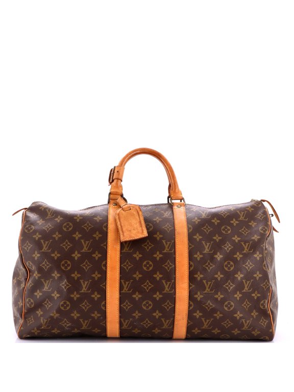 Pre-Owned Keepall Bag Monogram Canvas 50 By Rebag