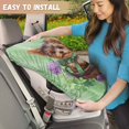 thumbnail image 3 of KUIFORTI St Patricks Car Decorations Car Seat Sun Shade Cover Baby Travel Accessories, Green Leaf Car Seat Cooler Infant Car Seats Heat Protector Keeps Your Toddler Baby Seat at a Cool Temperature, 3 of 7