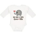 thumbnail image 3 of Inktastic My Gigi and Papa Love Me Boys or Girls Long Sleeve Baby Bodysuit, 3 of 5