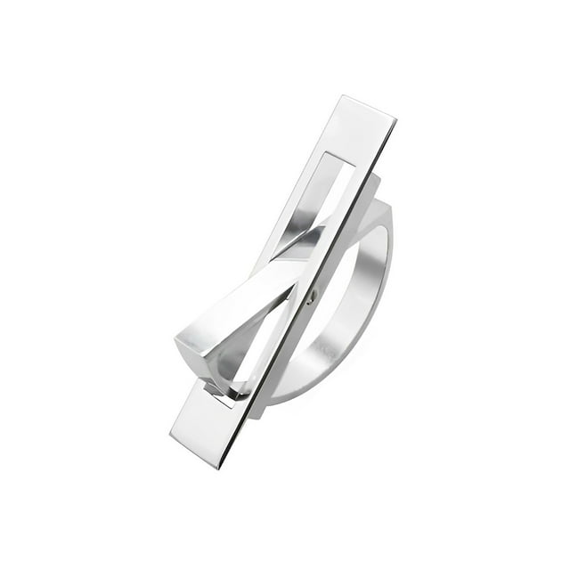 Tirador de cajón de aleación de zinc con estilo, 180 grados, fundido a presión, a prueba de arañazos, giratorio, tirador de puerta integrado, Almacenamiento y organización del hogar Plata Advancent HA080123-02