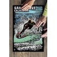 thumbnail image 3 of Santa Cruz, California, Skimboarder, Scratchboard (19x27 inches, Premium 500 Piece Jigsaw Puzzle for Adults and Family, Made in USA), 3 of 4