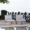 thumbnail image 3 of Modway Fauteuil Berçant d'Extérieur en Teck pour Patio, Gris, 3 of 4