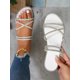 thumbnail image 1 of Women's Fashion Rhinestone Decorated Flat Sandals, 1 of 4