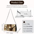 thumbnail image 6 of TSOVTHRID Womens Clutch Purses Floral Leopard Tiger Pattern Ladies Party Handbag Dressy Evening Envelope Bag for Formal Wedding Cocktail Prom with Detachable Chain, Beige, 6 of 7