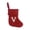 V, variant on Initial Monogram Red Christmas Wool Stocking Decoration , Embroidered Letter Christmas Stocking, Decoration for Family Christmas Holiday Party Decor